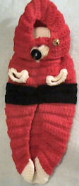 Santa Claus Hand Crocheted Dog Sweater